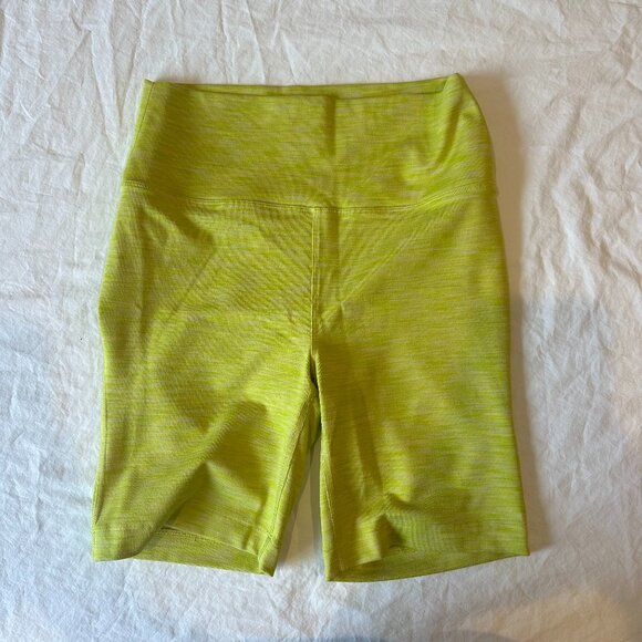 Outdoor Voices Biker Shorts Flow 7” Short S Bright Chartreuse - Picture 1 of 5